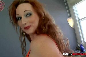 Fiery redhead goes wild