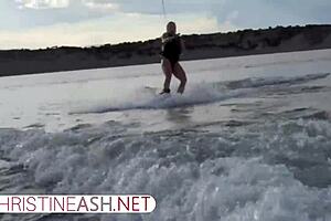 Hot American MILF in action