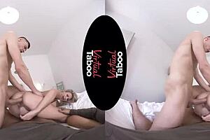 Interracial role play with toys