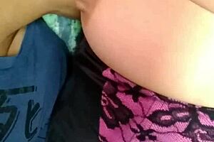 Crazy MILF with Big Tits indemnified on the couch