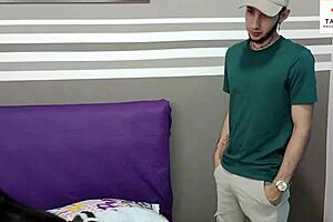 Horny stepsister with big ass makes me cum in her mouth for porn casting