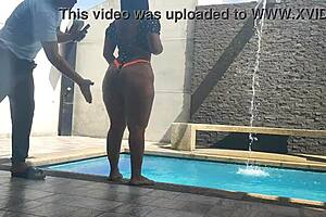 I sneak away with my friend's hot wife for secret sucking and fucking her big ass while he's at work, hoping no one catches us.