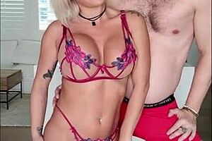 Big Boobs Petite 18+ MILF Bent Over for Deepthroat