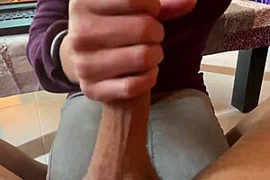 The couple enjoys a bisexual blowjob session with the milf